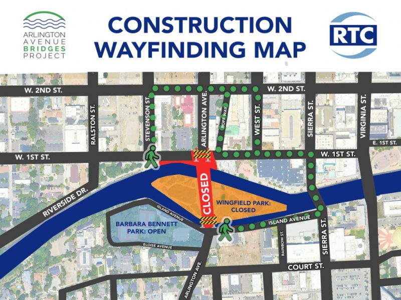 Pedestrian wayfinding map